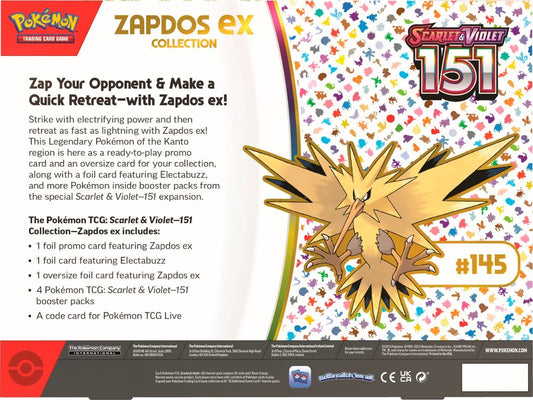 Pokemon 151 Zapdos Premium Collection Box