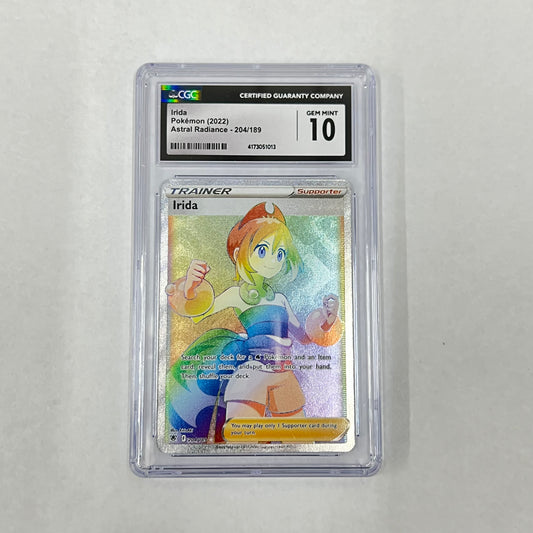 2022 Pokemon SWSH Astral Radiance Irida Rainbow Rare CGC 10 #204/189 Gem Mint